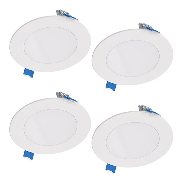 Halo Halo HLB Lite Matte White 4 in. W LED Canless Recessed Downlight 10.1 W, PK4 HLBSL4069FS354P - main